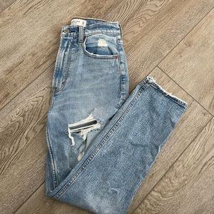 Abercrombie ankle straight jeans
